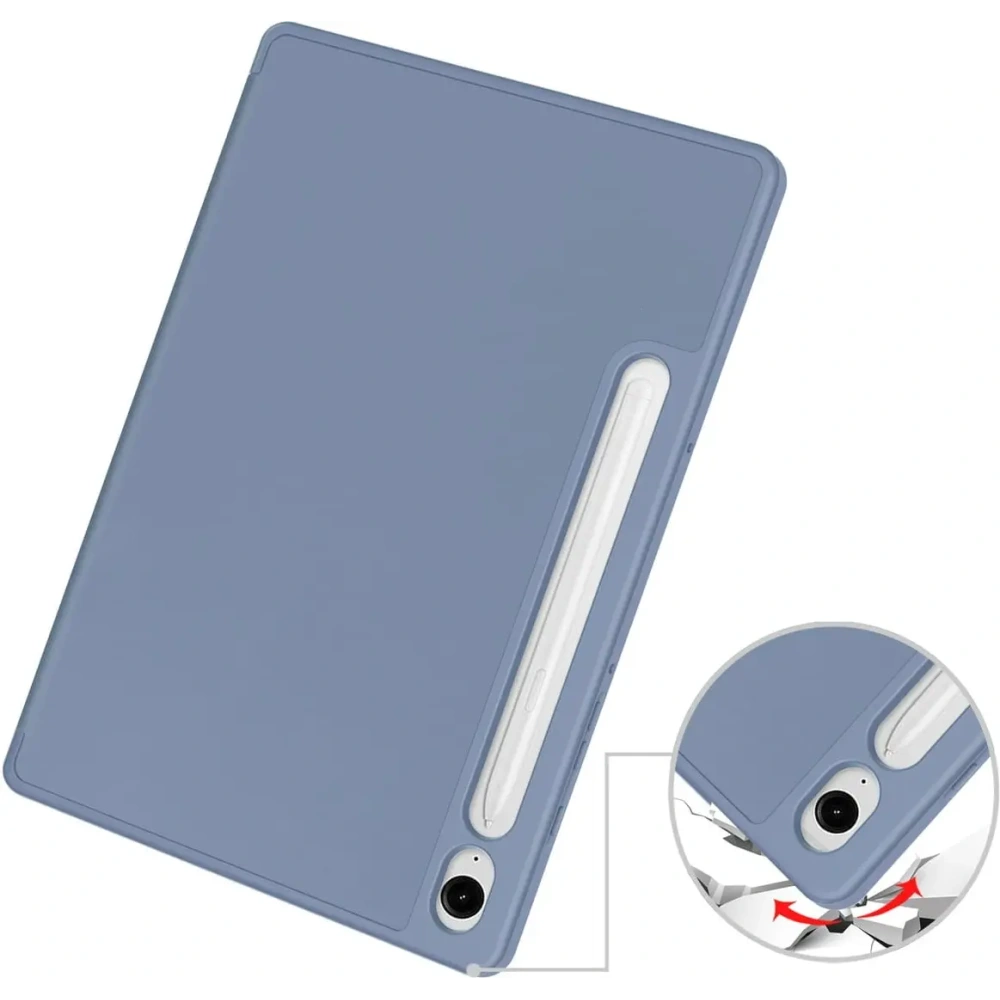 Etui Bizon Case Tab Lizard do Samsung Galaxy Tab S9 / S9 FE lawendowe