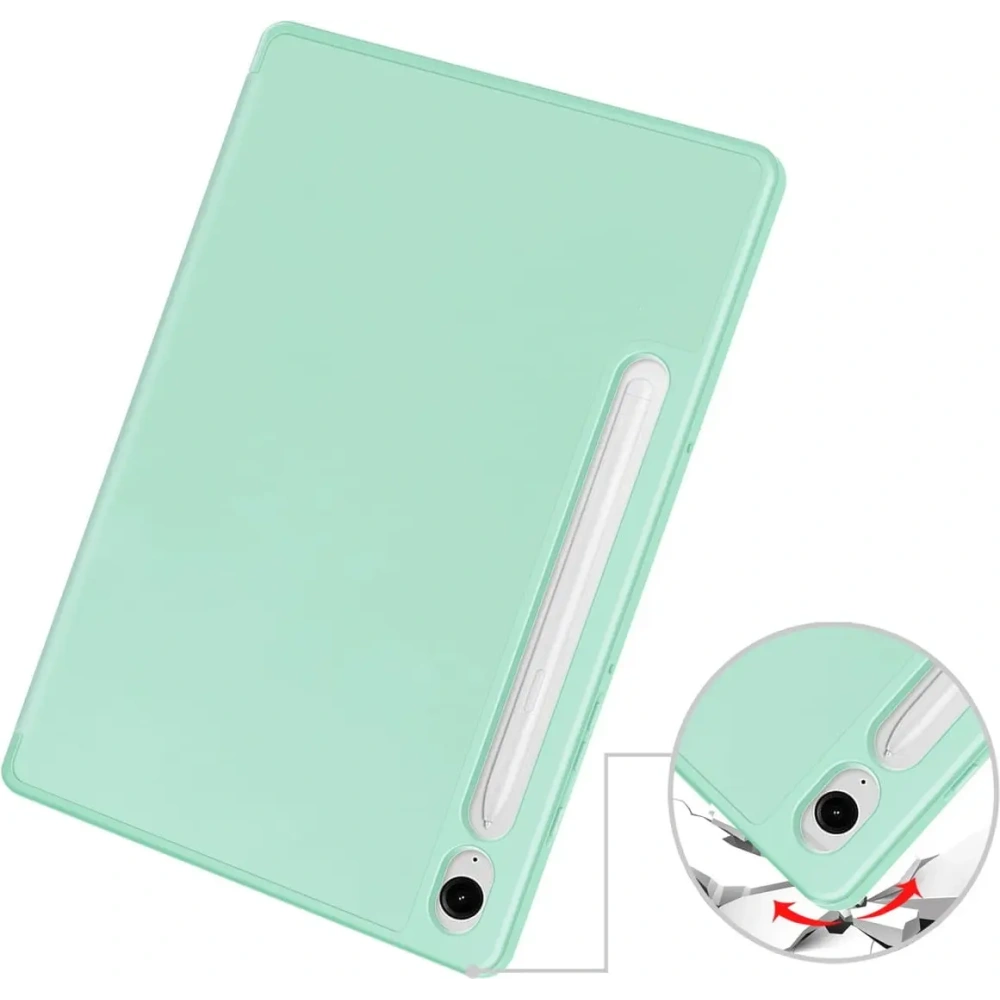 Etui Bizon Case Tab Lizard do Samsung Galaxy Tab S9 / S9 FE miętowe