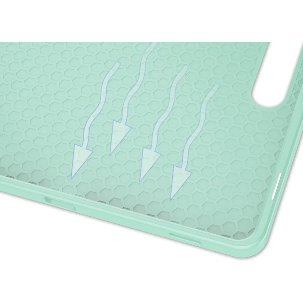 Etui Bizon Case Tab Lizard do Samsung Galaxy Tab S9 / S9 FE miętowe
