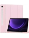 Etui Bizon Case Tab Lizard do Samsung Galaxy Tab S9 / S9 FE růžové