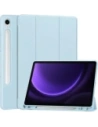 Etui Bizon Case Tab Lizard do Samsung Galaxy Tab S9 / S9 FE błękitne