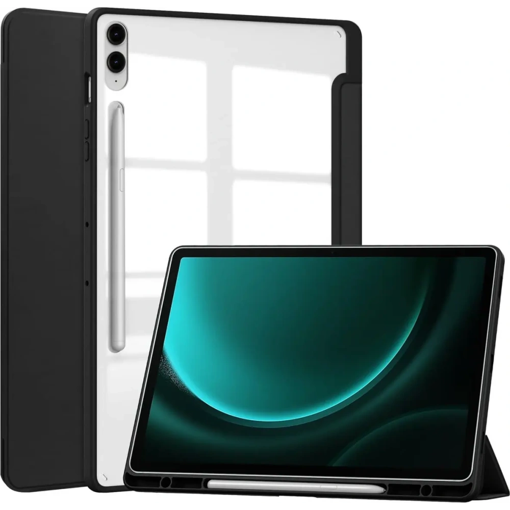 Etui Bizon Case Tab Clear Matt do Samsung Galaxy Tab S9 FE Plus czarne