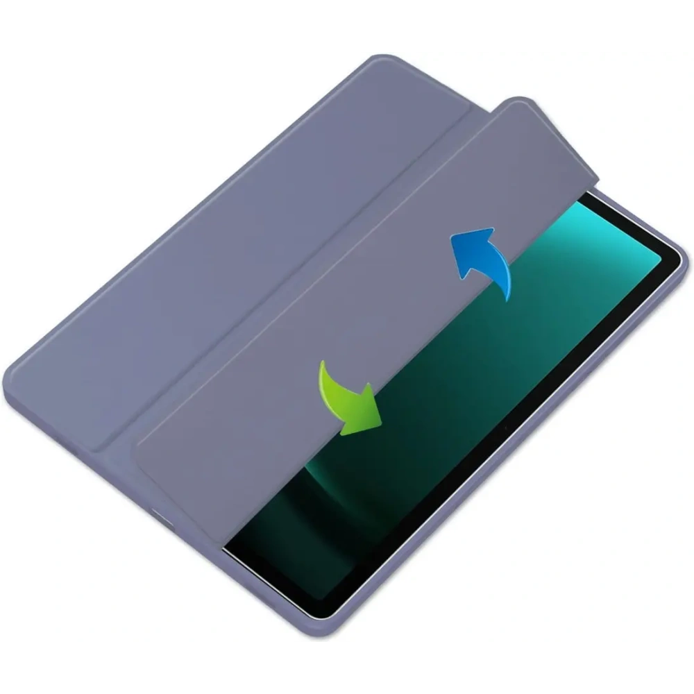 Etui Bizon Case Tab Clear Matt do Samsung Galaxy Tab S9 FE Plus lawendowe