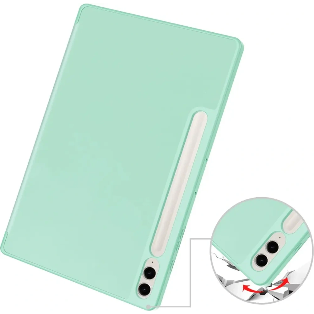 Etui Bizon Case Tab Lizard do Samsung Galaxy Tab S9 FE Plus miętowe