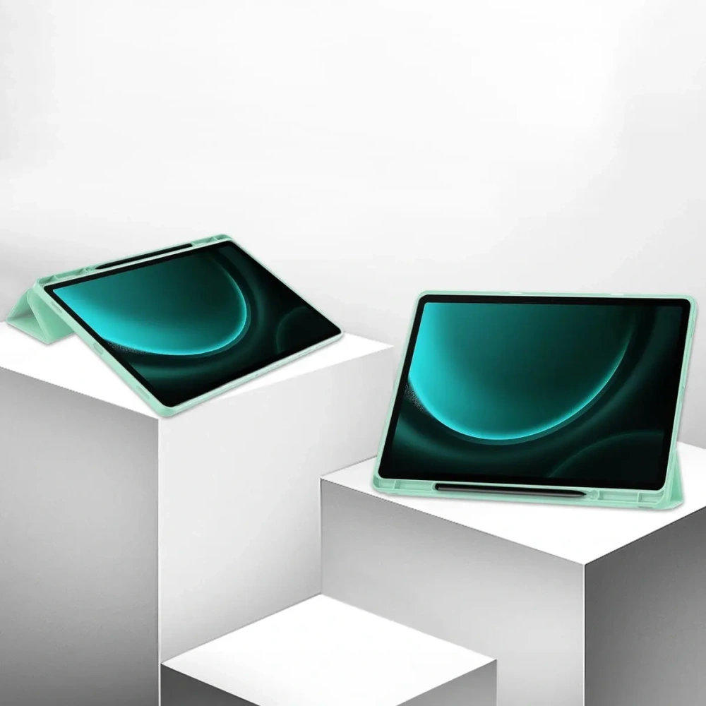 Etui Bizon Case Tab Lizard do Samsung Galaxy Tab S9 FE Plus miętowe