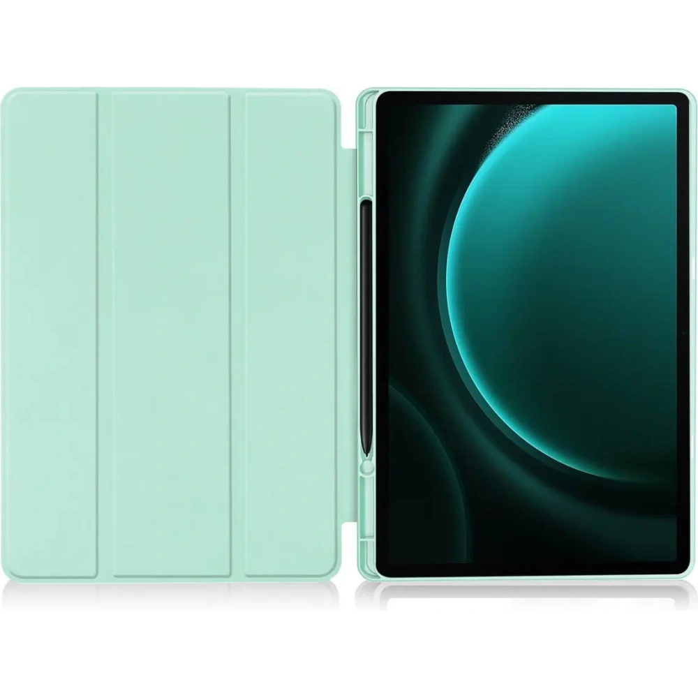 Etui Bizon Case Tab Lizard do Samsung Galaxy Tab S9 FE Plus miętowe