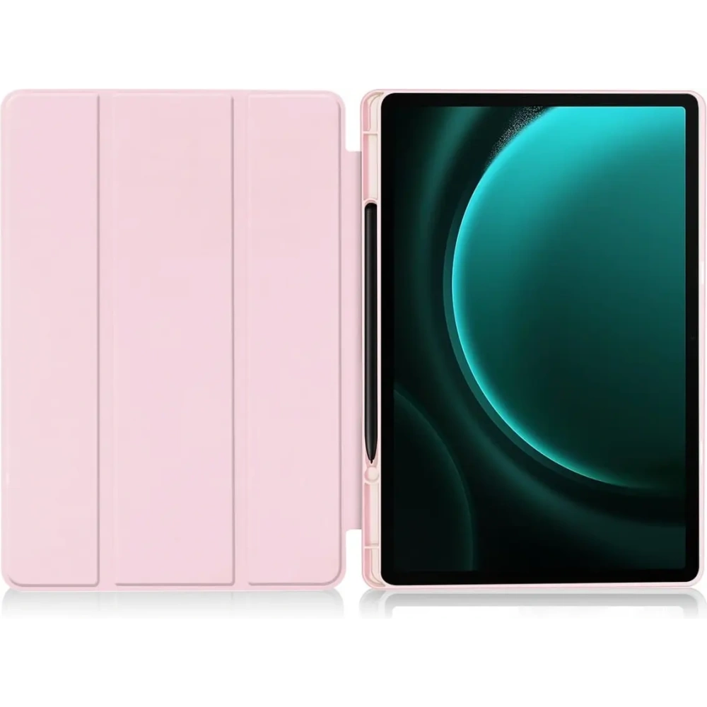 Etui Bizon Case Tab Lizard do Samsung Galaxy Tab S9 FE Plus różowe