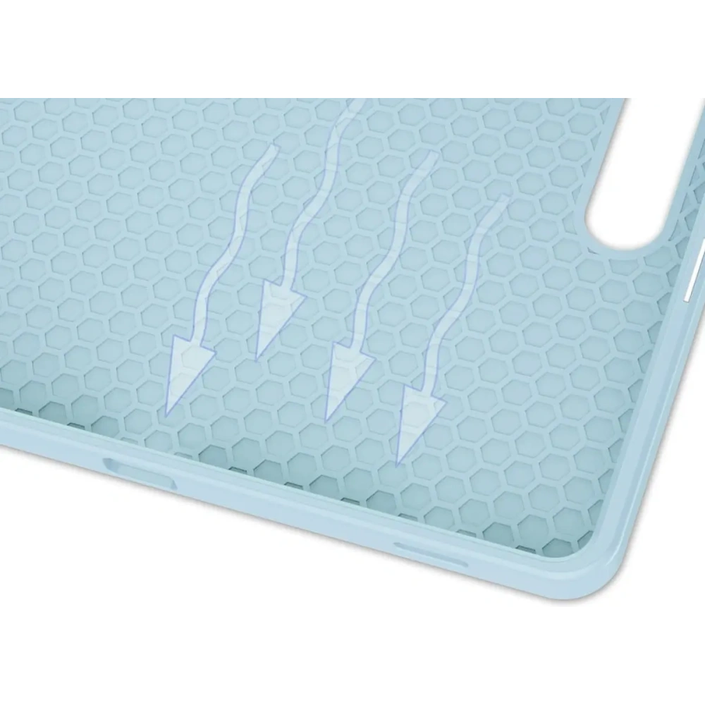 Etui Bizon Case Tab Lizard do Samsung Galaxy Tab S9 FE Plus błękitne