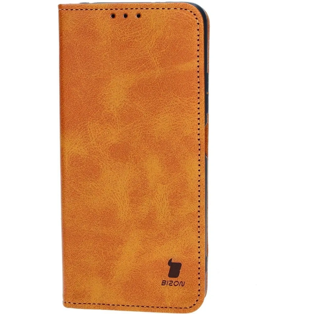 Etui z klapką Bizon Case Pocket Pro do Xiaomi Redmi Note 12 5G / Xiaomi Poco X5 brązowe