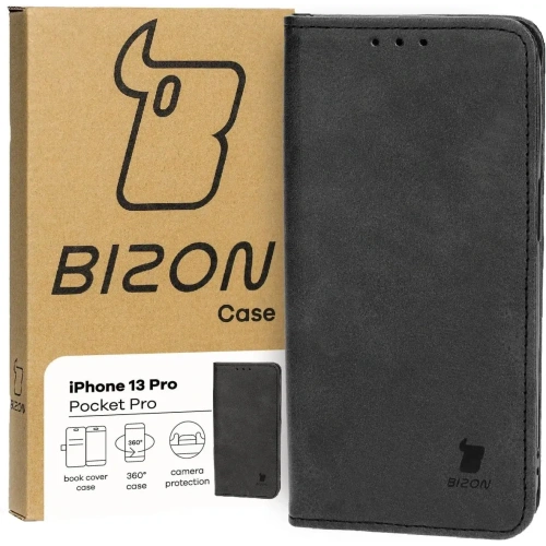 Kup Etui s klopou Bizon Case Pocket Pro do Apple iPhone 13 Pro černé - BIZ3715 - {ean13} - Sklep Home Screen