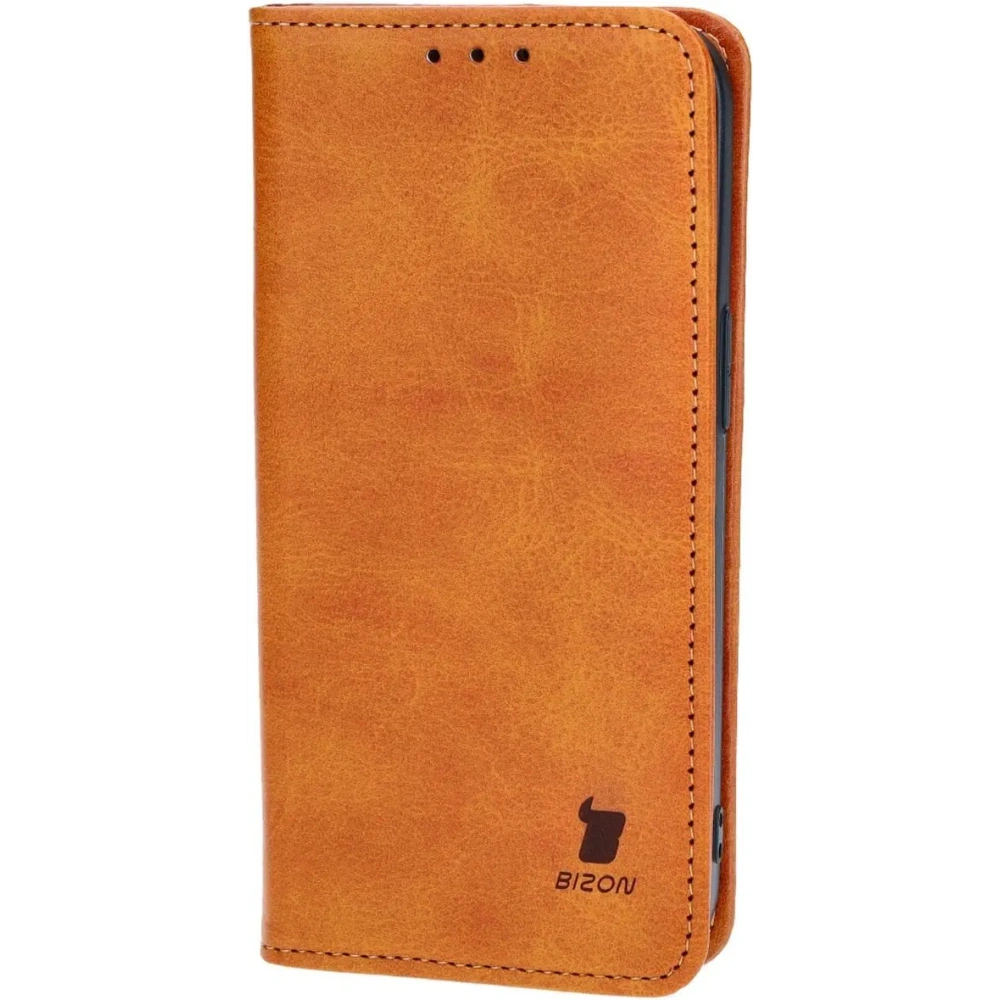 Etui z klapką Bizon Case Pocket Pro do Apple iPhone 14 brązowe