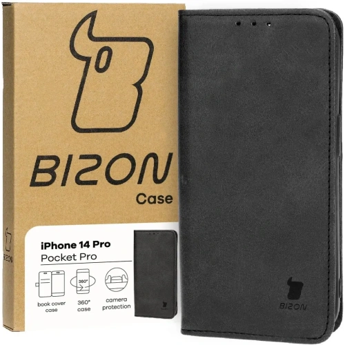 Kup Etui z klapką Bizon Case Pocket Pro do Apple iPhone 14 Pro czarne - BIZ3719 - {ean13} - Sklep Home Screen