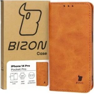 Kup Etui z klapką Bizon Case Pocket Pro do Apple iPhone 14 Pro brązowe - BIZ3720 - {ean13} - Sklep Home Screen