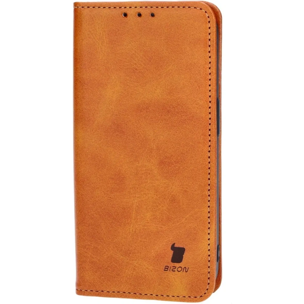 Etui z klapką Bizon Case Pocket Pro do Apple iPhone 14 Pro brązowe