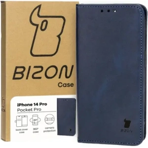 Kup Etui z klapką Bizon Case Pocket Pro do Apple iPhone 14 Pro granatowe - BIZ3721 - {ean13} - Sklep Home Screen