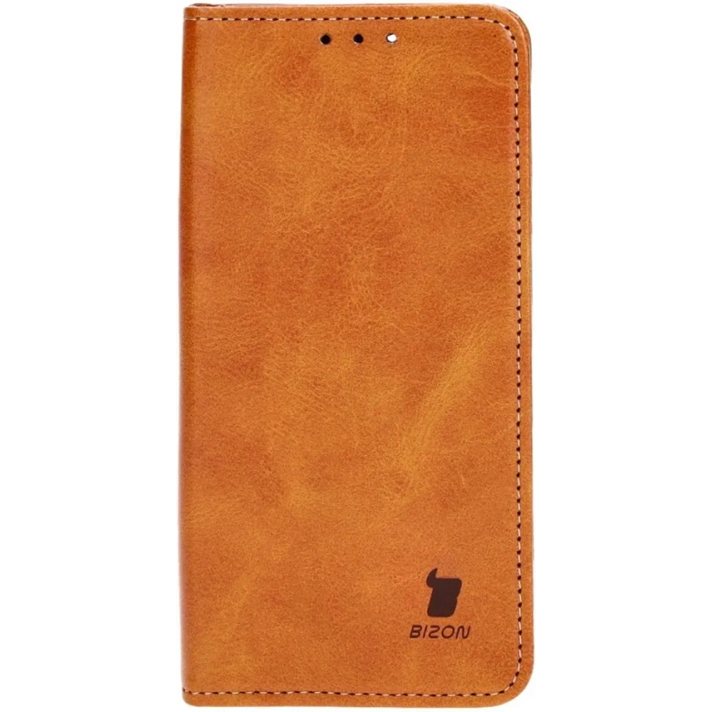 Etui z klapką Bizon Case Pocket Pro do Apple iPhone 15 brązowe