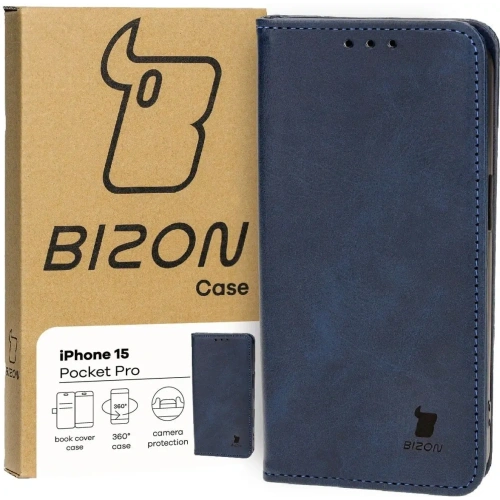 Kup Bizon Case Pocket Pro Apple iPhone 15 sötétkék - BIZ3723 - {ean13} - Sklep Home Screen