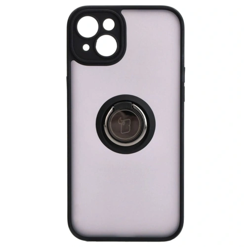 Kup Etui s úchytem na prst Bizon Case Hybrid Ring pro Apple iPhone 15 Plus kouřové s černým rámečkem - BIZ3724 - {ean13} - Sklep Home Screen