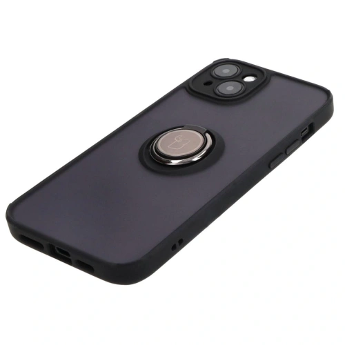 Kup Etui s úchytem na prst Bizon Case Hybrid Ring pro Apple iPhone 15 Plus kouřové s černým rámečkem - BIZ3724 - {ean13} - Sklep Home Screen