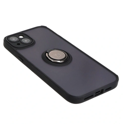 Kup Etui s úchytem na prst Bizon Case Hybrid Ring pro Apple iPhone 15 Plus kouřové s černým rámečkem - BIZ3724 - {ean13} - Sklep Home Screen