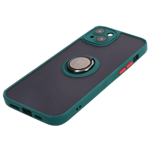 Kup Bizon Case Hybrid Ring Apple iPhone 15 Plus füstös sötétzöld kerettel - BIZ3726 - {ean13} - Sklep Home Screen