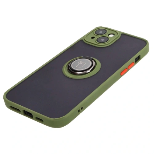 Kup Bizon Case Hybrid Ring Apple iPhone 15 Plus füstös zöld kerettel - BIZ3727 - {ean13} - Sklep Home Screen