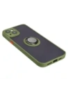 Kup Bizon Case Hybrid Ring Apple iPhone 15 Plus rauchig mit einem grünen Rahmen - BIZ3727 - {ean13} - Sklep Home Screen