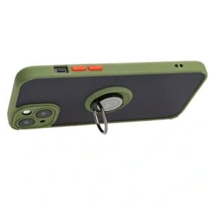 Kup Bizon Case Hybrid Ring Apple iPhone 15 Plus füstös zöld kerettel - BIZ3727 - {ean13} - Sklep Home Screen