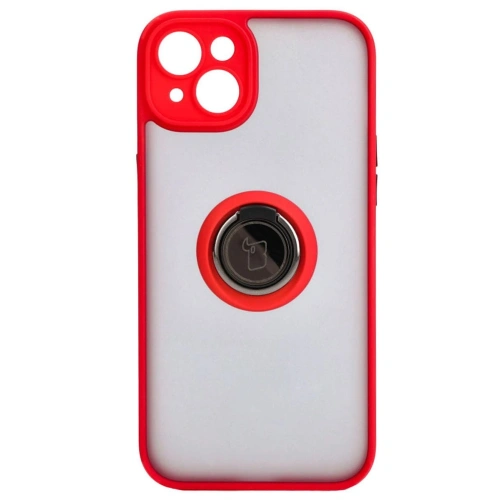 Kup Bizon Case Hybrid Ring Apple iPhone 15 Plus füstös piros kerettel - BIZ3728 - {ean13} - Sklep Home Screen
