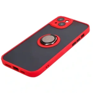 Kup Bizon Case Hybrid Ring Apple iPhone 15 Plus füstös piros kerettel - BIZ3728 - {ean13} - Sklep Home Screen