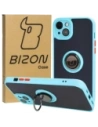 Kup Etui s úchopem na prst Bizon Case Hybrid Ring pro Apple iPhone 15 Plus kouřové s jasně modrým rámečkem - BIZ3729 - {ean13} - Sklep Home Screen
