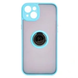 Kup Bizon Case Hybrid Ring Apple iPhone 15 Plus füstös színű, világoskék kerettel - BIZ3729 - {ean13} - Sklep Home Screen