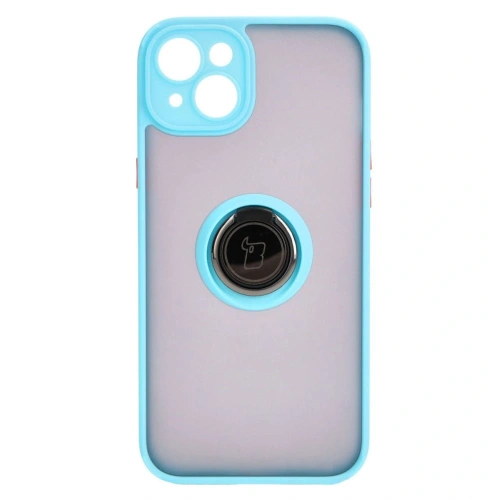 Kup Bizon Case Hybrid Ring Apple iPhone 15 Plus füstös színű, világoskék kerettel - BIZ3729 - {ean13} - Sklep Home Screen