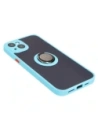 Buy Bizon Case Hybrid Ring Apple iPhone 15 Plus smoky with a light blue frame - BIZ3729 - {ean13} - Home Screen Store Europe