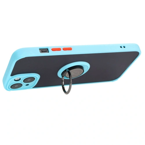 Kup Bizon Case Hybrid Ring Apple iPhone 15 Plus füstös színű, világoskék kerettel - BIZ3729 - {ean13} - Sklep Home Screen