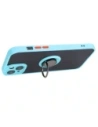 Kup Etui s úchopem na prst Bizon Case Hybrid Ring pro Apple iPhone 15 Plus kouřové s jasně modrým rámečkem - BIZ3729 - {ean13} - Sklep Home Screen