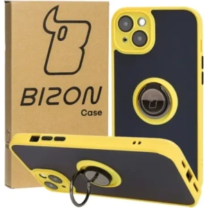 Kup Bizon Case Hybrid Gyűrű Apple iPhone 15 Plus füstös sárga kerettel - BIZ3730 - {ean13} - Sklep Home Screen