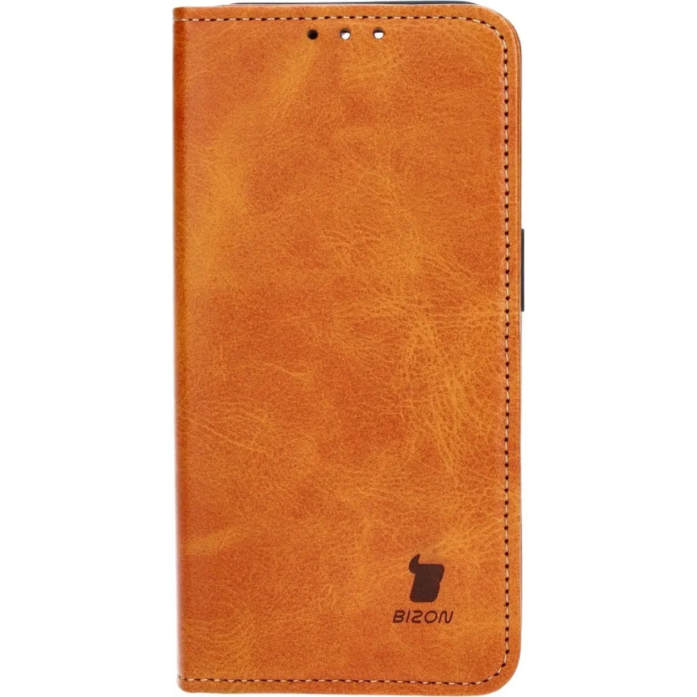Etui z klapką Bizon Case Pocket Pro do Apple iPhone 15 Pro brązowe