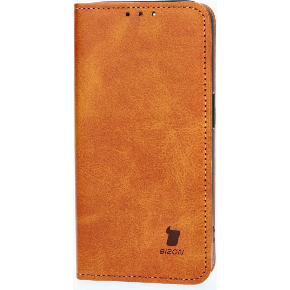 Etui z klapką Bizon Case Pocket Pro do Apple iPhone 15 Pro brązowe
