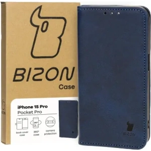 Kup Etui z klapką Bizon Case Pocket Pro do Apple iPhone 15 Pro granatowe - BIZ3733 - {ean13} - Sklep Home Screen
