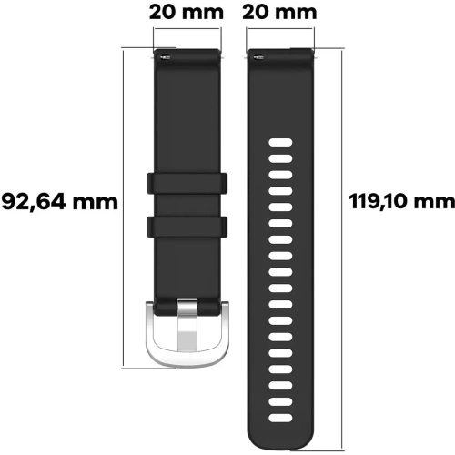 Kup Bizon Strap Óra Szilikon Pro Garmin Vivoactive 5 fekete - BIZ3734 - {ean13} - Sklep Home Screen