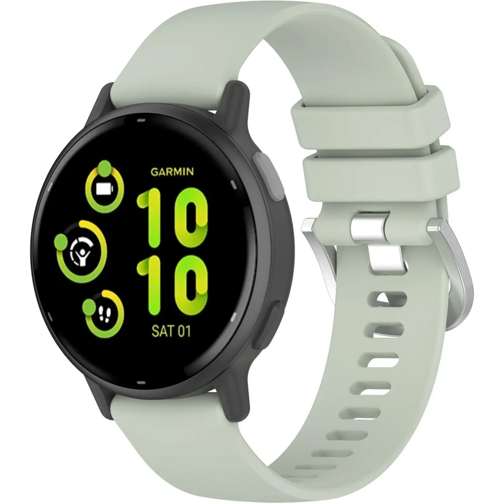 Pasek Bizon Strap Watch Silicone Pro do Garmin Vivoactive 5 turkusowy