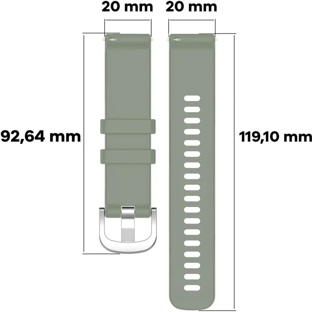 Pasek Bizon Strap Watch Silicone Pro do Garmin Vivoactive 5 turkusowy