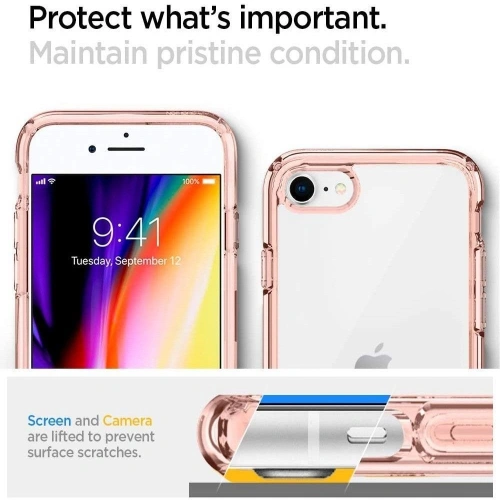 Kup Spigen Apple Tasche Ultra Hybrid iPhone SE 2022/SE 2020/8/7 Rose Crystal - SPN1061RS - {ean13} - Sklep Home Screen
