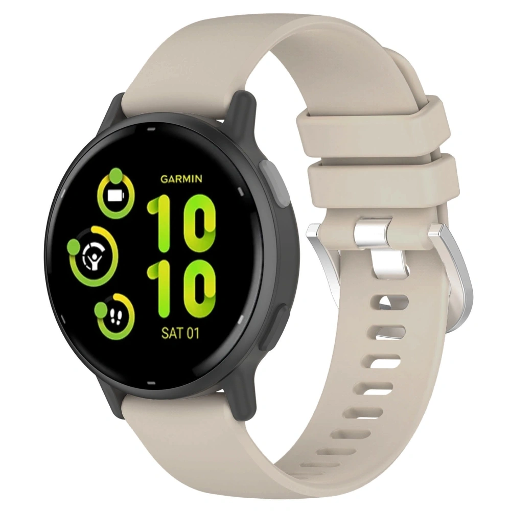 Pasek Bizon Strap Watch Silicone Pro do Garmin Vivoactive 5 jasnoszary