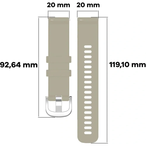 Kup Pásky Bizon Strap Watch Silicone Pro pro Garmin Vivoactive 5 světle šedý - BIZ3736 - {ean13} - Sklep Home Screen