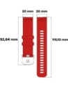 Kup Bizon Strap Óra Szilikon Pro Garmin Vivoactive 5 piros - BIZ3738 - {ean13} - Sklep Home Screen