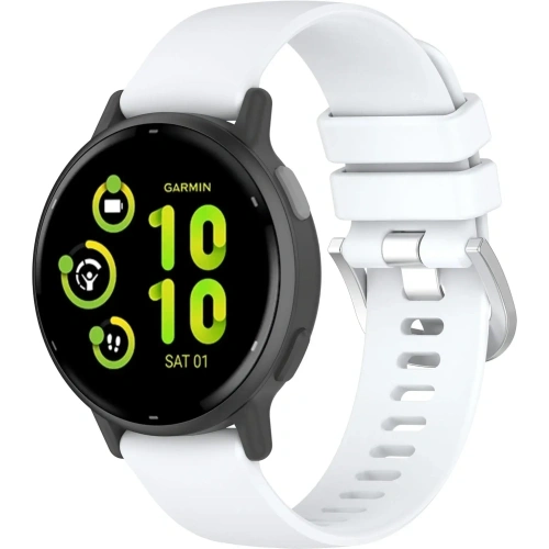 Kup Ceas cu brățară din silicon Bizon Strap pentru Garmin Vivoactive 5, alb. - BIZ3739 - {ean13} - Sklep Home Screen
