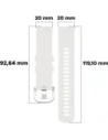 Kup Ceas cu brățară din silicon Bizon Strap pentru Garmin Vivoactive 5, alb. - BIZ3739 - {ean13} - Sklep Home Screen
