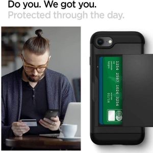 Etui Spigen Slim Armor CS Apple iPhone SE 2022/SE 2020/8/7 Black